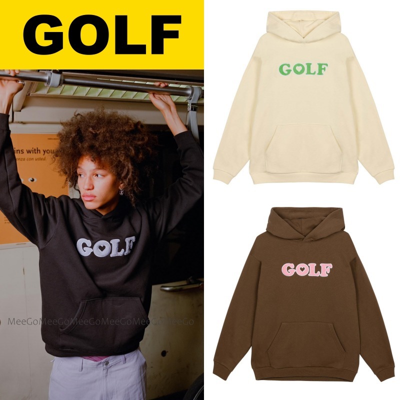【ユニセックス】GOLF WANG/THE FEELING ロゴパッチ フーディ