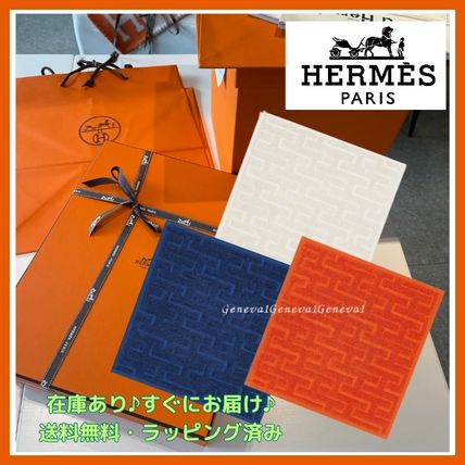 HERMES Handkerchief Stairs washcloth