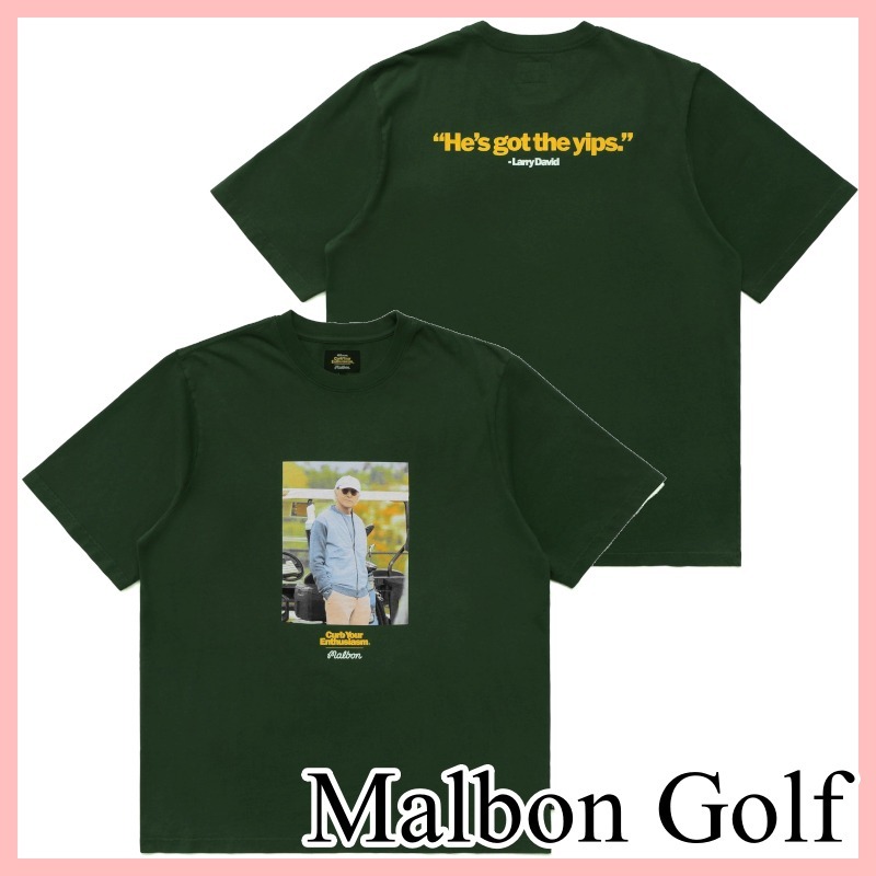 Malbon Golf X CURB YOUR ENTHUSIASM YIPS Tシャツ 半袖 送料込