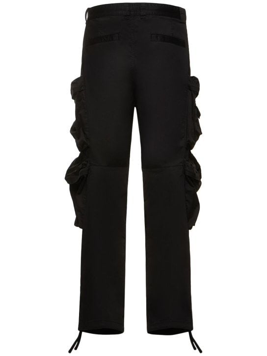 美品】DIESEL オーバルDロゴ コットン100％カーゴパンツ 黒 ブラック