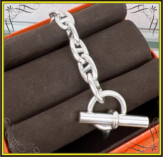 【HERMES】エルメス シェーヌダンクル ブレスレット ミディアム