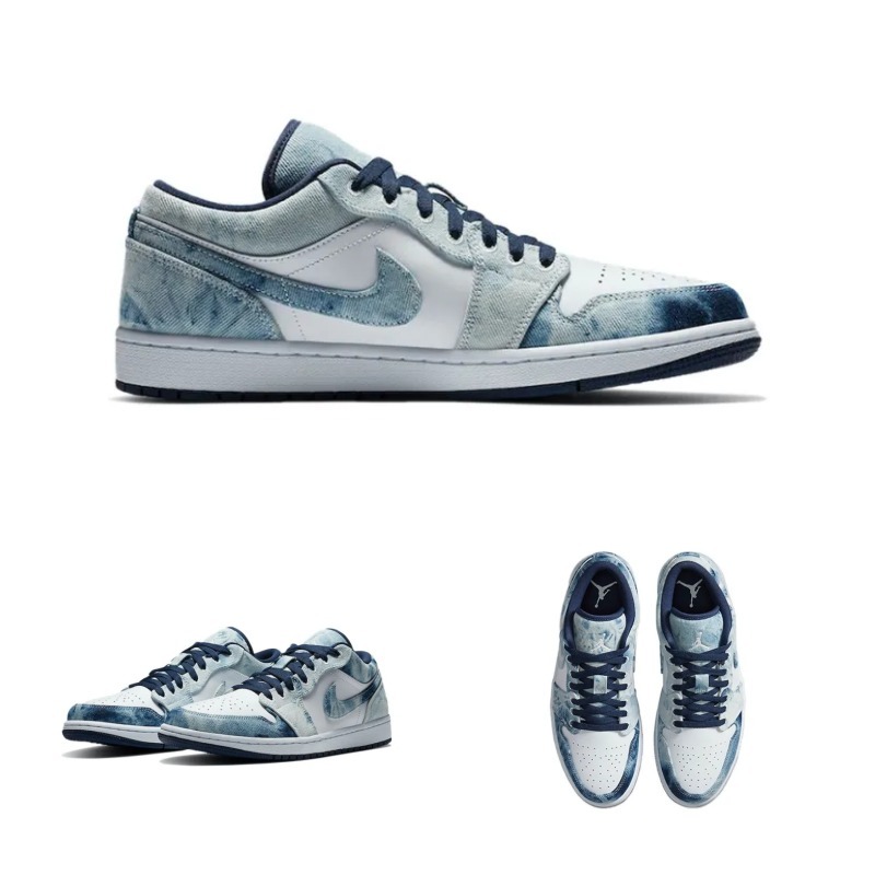 【NIKE】CZ8455-100 エア ジョーダン 1 ローウォッシュド デニム