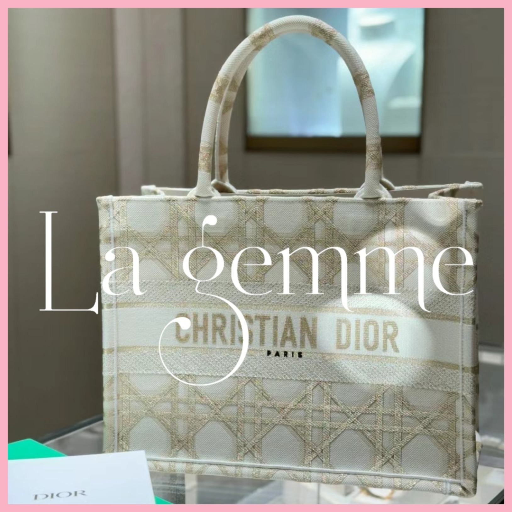 国内発送★即納【ディオール】Dior Book Tote バッグ ミディアム
