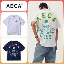 AECA☆ RIDE AND BEACH HALF SLEEVE-WASHED CHARCOAL 送料無料 AECA WHITE(エイカホワイト)のメンズ Tシャツ・カットソー 人気