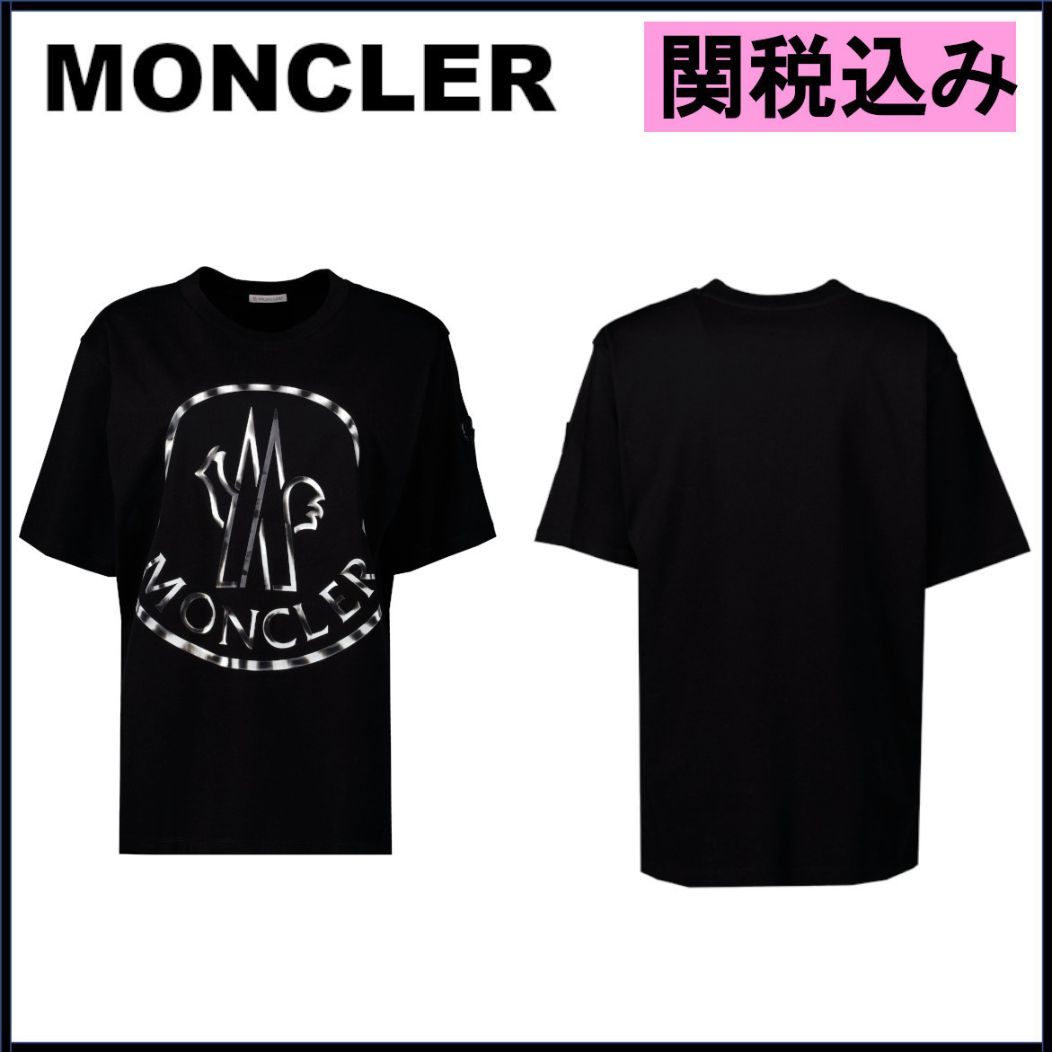 国内発送★MONCLER★ロゴ メタリックTシャツ