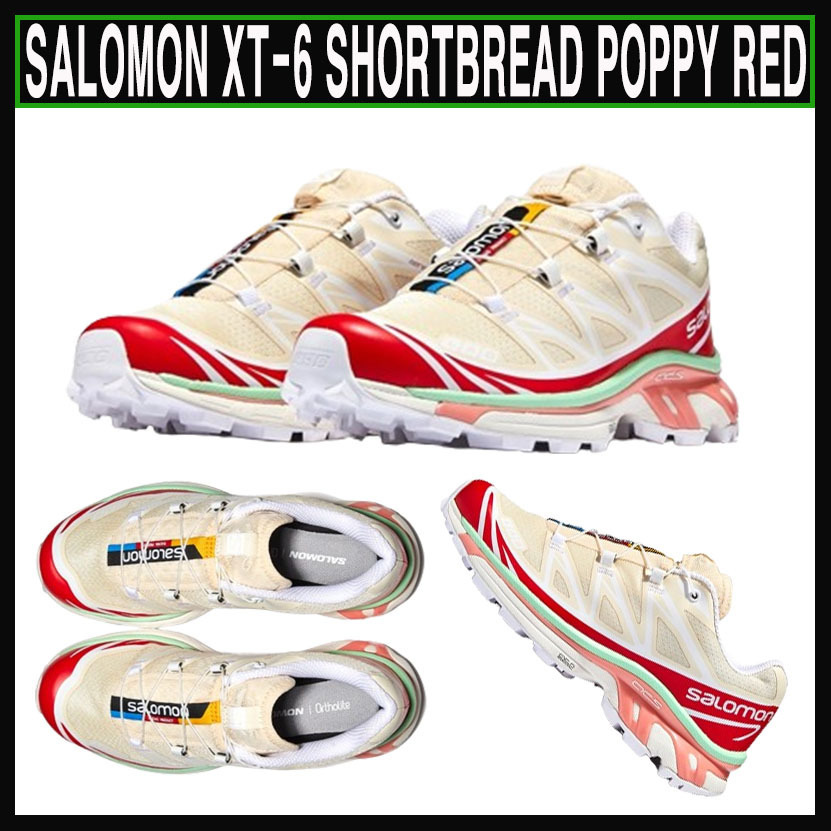 人気 ☆SALOMON XT-6☆ SHORTBREAD POPPY RED