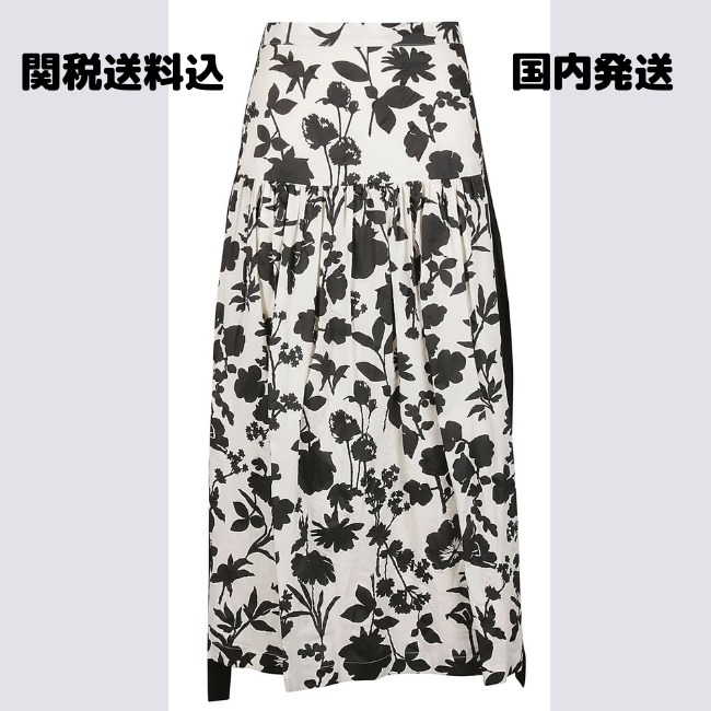 【Max Mara】UDENTE フローラル プリント ハイウエスト スカート