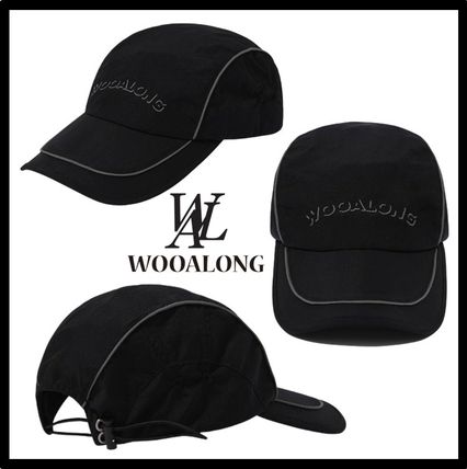 ☆人気☆【WOOALONG】☆Lettering duck ca.p☆キャップ☆ ブラック（黒）系 WOOALONG(ウアロン) キャップ(レディース