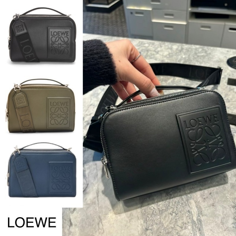 LOEWE◆ロエベレザー ミニカメラ クロスショルダーバッグ