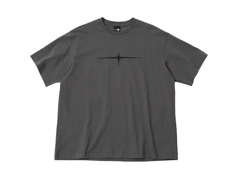 【TLLDAWN】 FLASH 1/2 SLEEVE TEE CHARCOAL