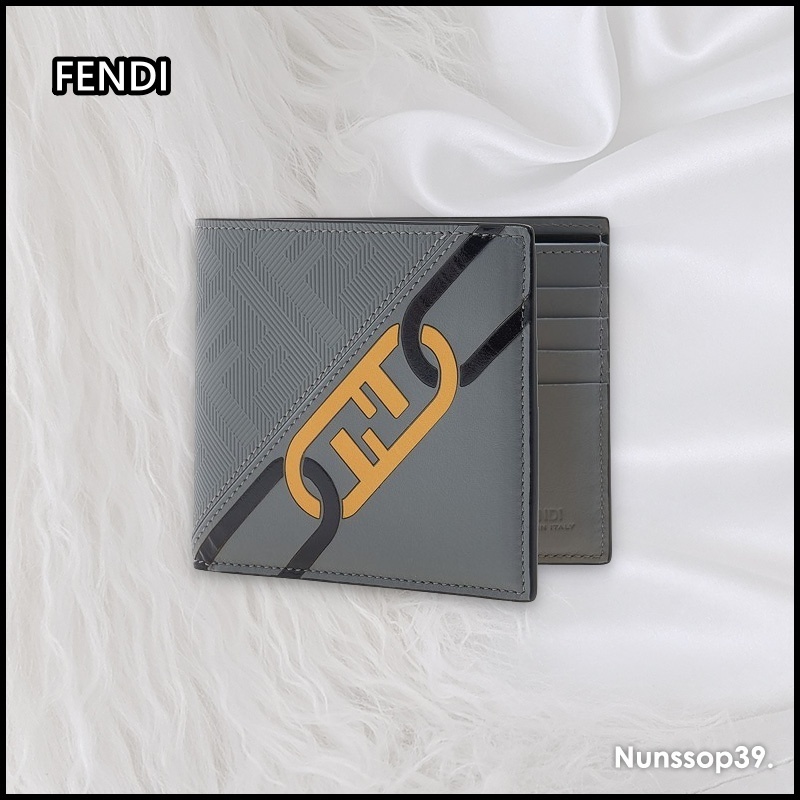 《FENDI》 7M0169 ALE8 F05GK オールオーバーロゴ ウォレット