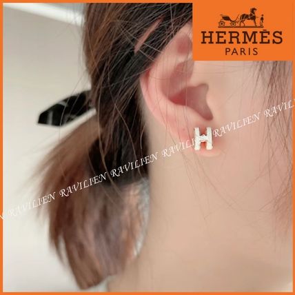 HERMES Earrings Mini pop h earrings