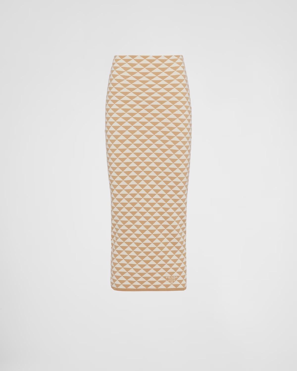 《送料無料》PRADA Jacquard cotton knit skirt