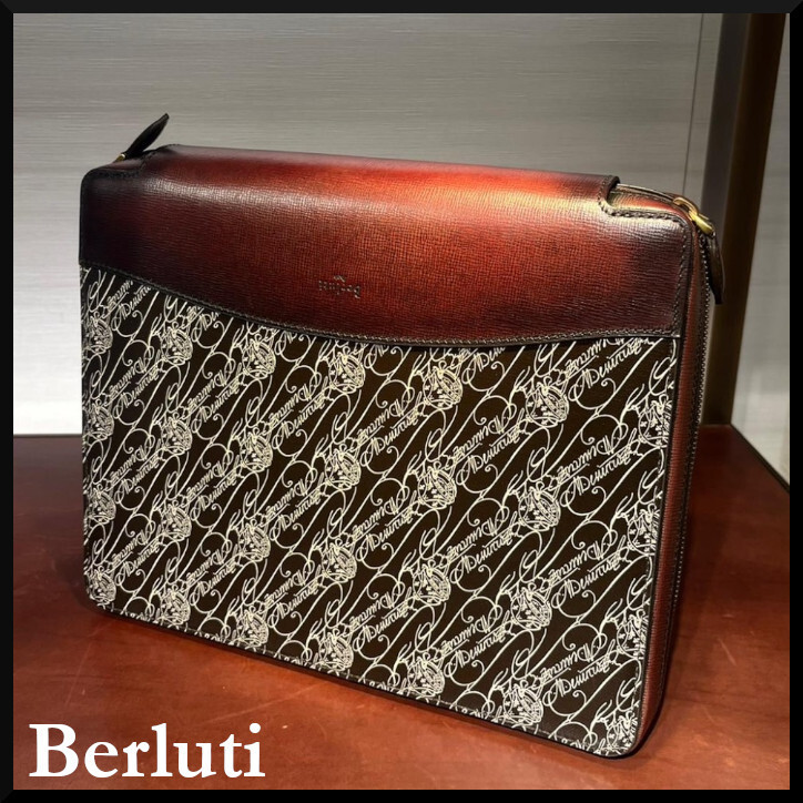 【BERLUTI】Etui De Voyage トワル マルブフ トラベル ポーチ
