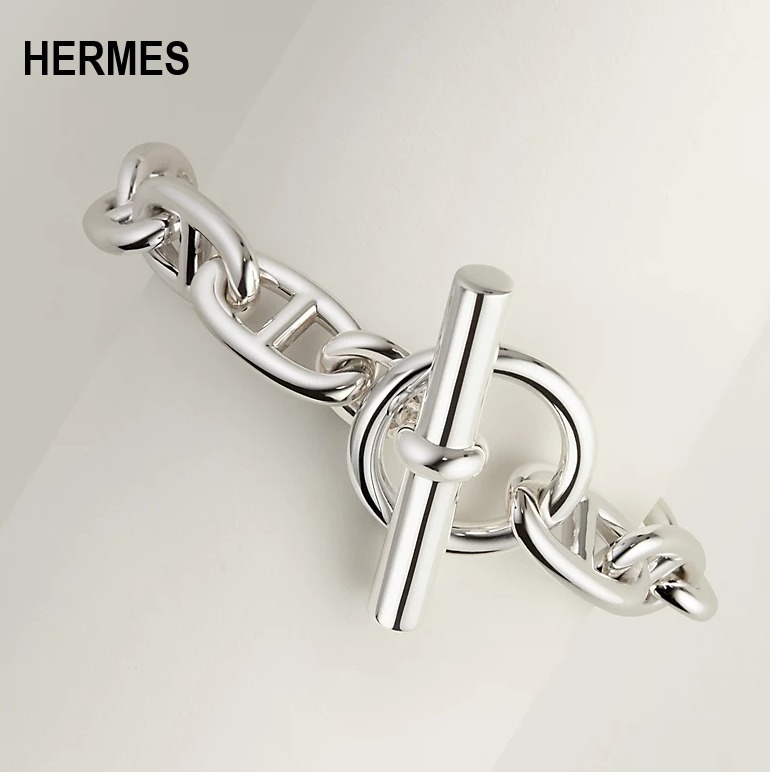 【HERMES】エルメス Chaine d'ancreGMブレスレット 大きいサイズ