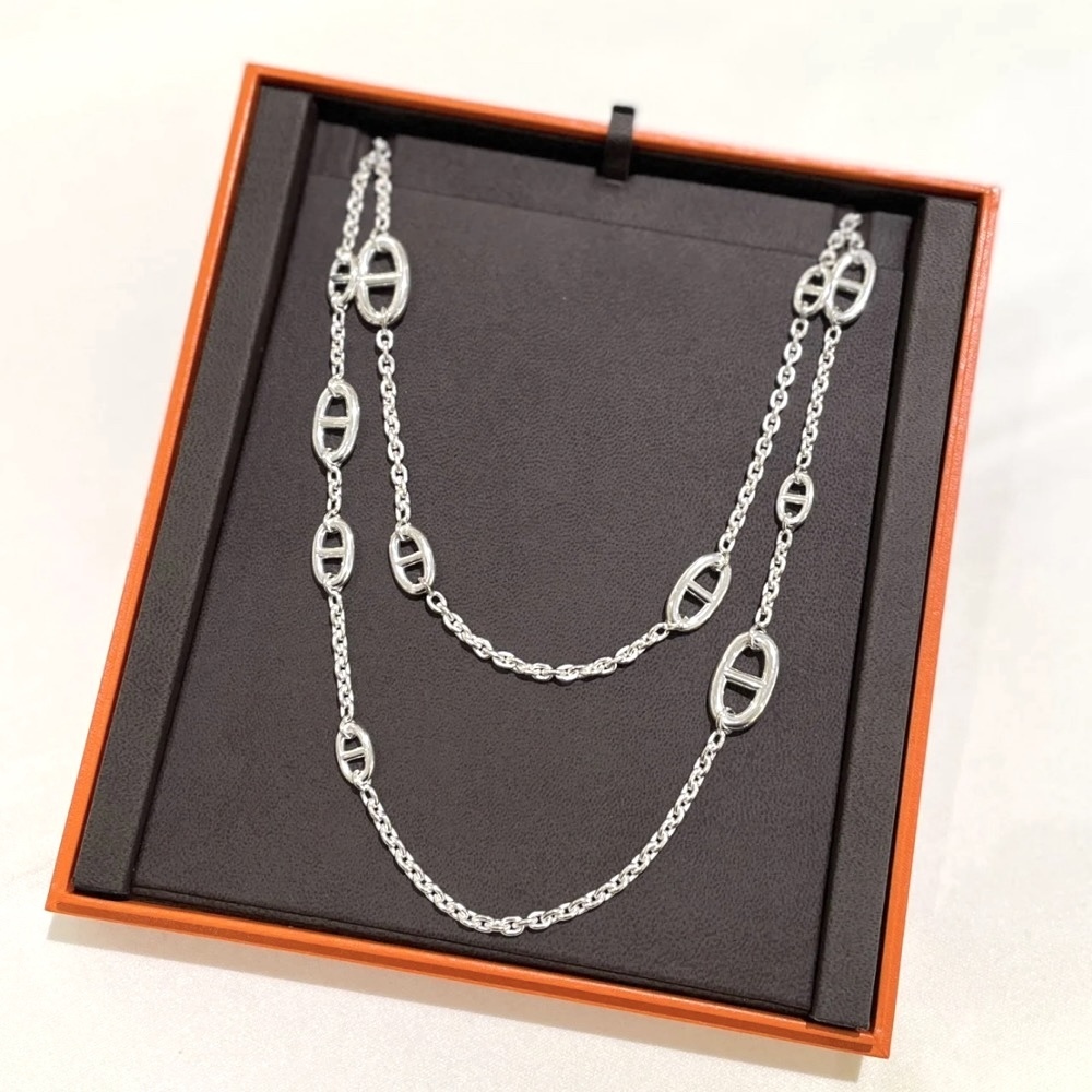 定番人気☆【HERMES】ファランドール 2way ロングネックレス 120