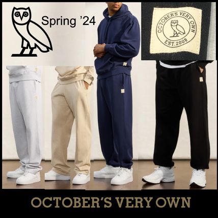 OCTOBERS VERY OWN Joggers & Sweatpants Unisex Street Style Plain Cotton Loungewear