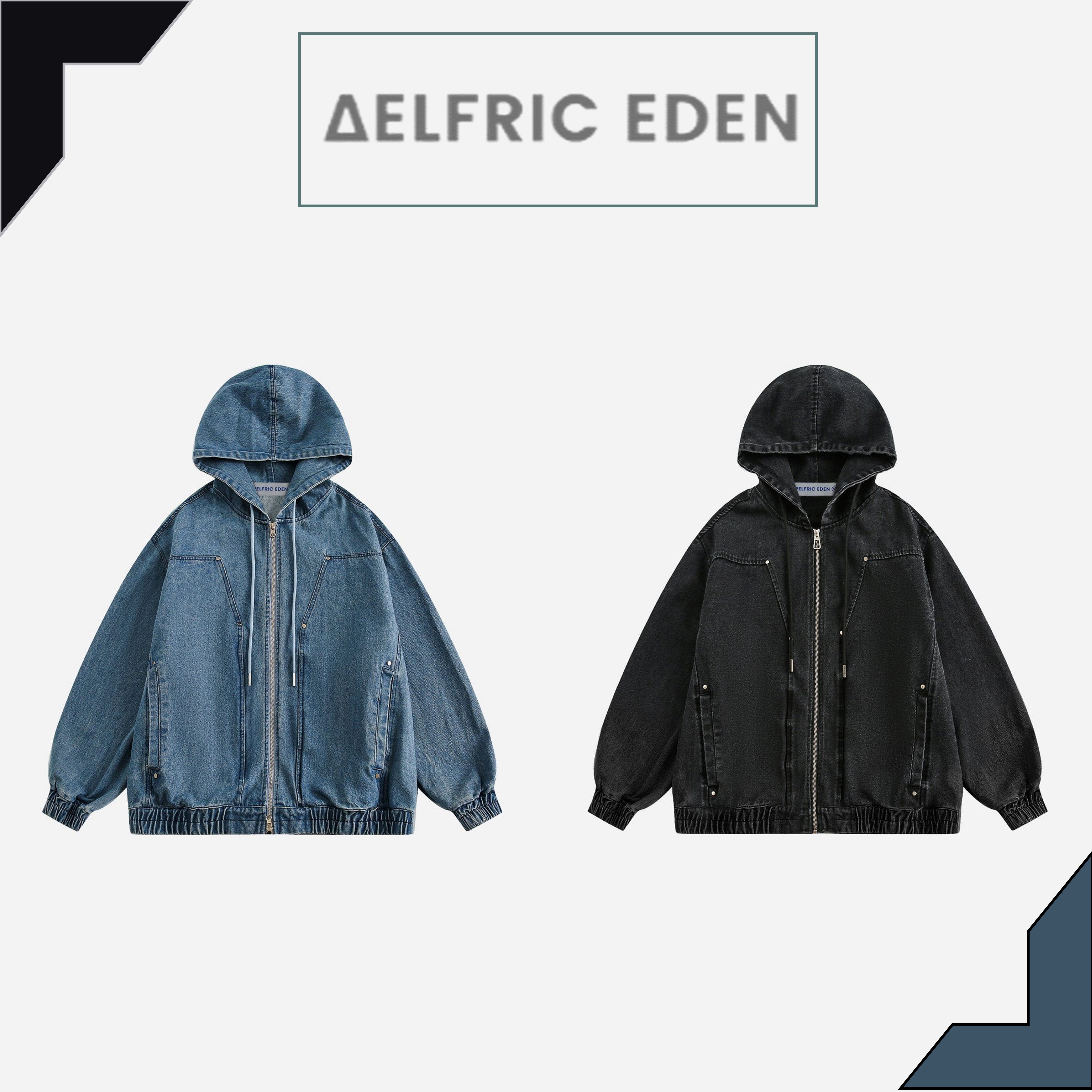 【Aelfric Eden】デニム Zip Up パーカー☆送料関税込