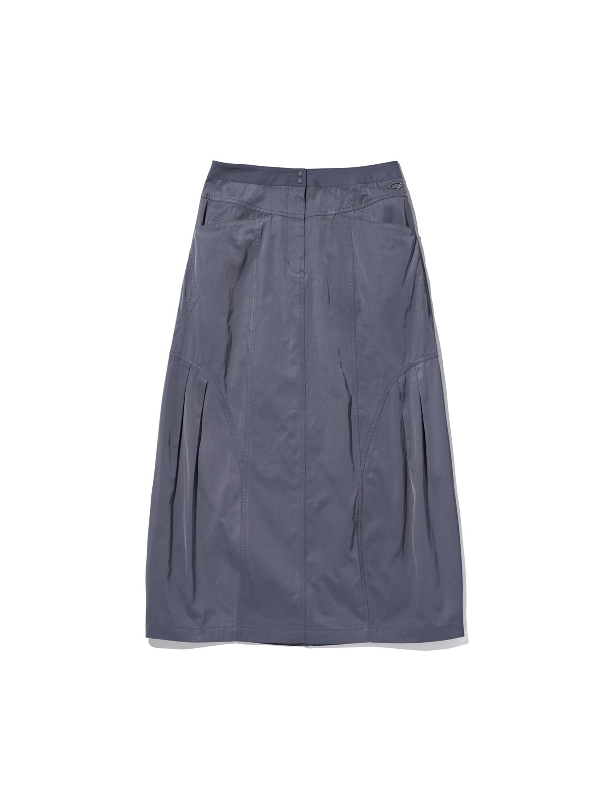 【MISCHIEF】 RHOMBUS LONG SKIRT BLUE GREY