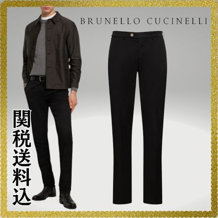 BRUNELLO CUCINELLI Chinos Plain Logo Chinos