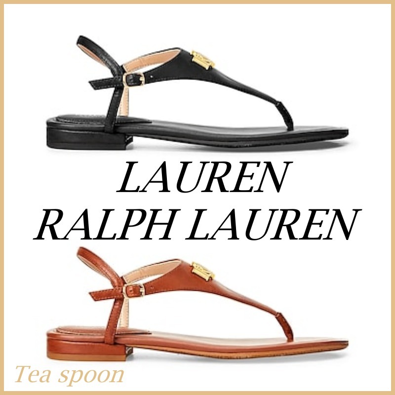 LAUREN RALPH LAUREN◆ELLINGTON LEATHER トングサンダル 送料込