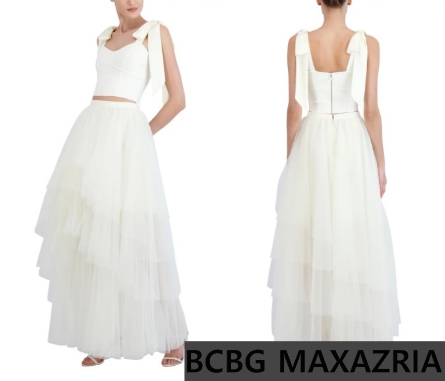 完売間近 BCBG MAXAZRIA レイヤード チュール スカート