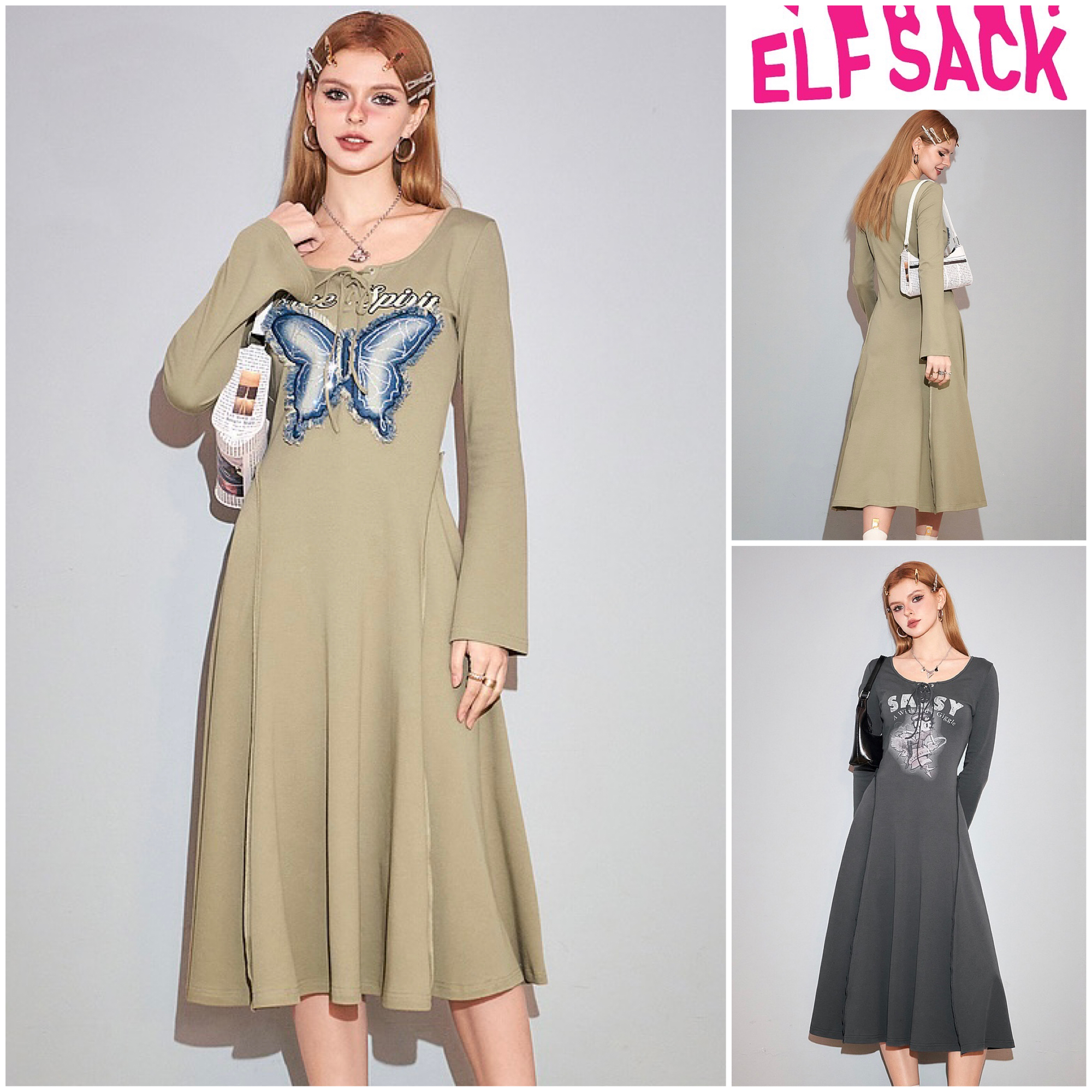 ★ELF SACK★ ベティ ブープ レトロ風 ワンピース/送料込