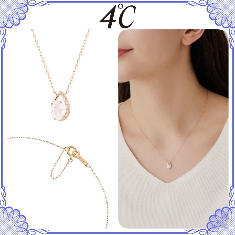 大人気!! 4℃ K18 ピンクゴールド ネックレス