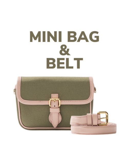 バッグ・カバンその他 Mini Belt Bag Belt Set 06 Khaki