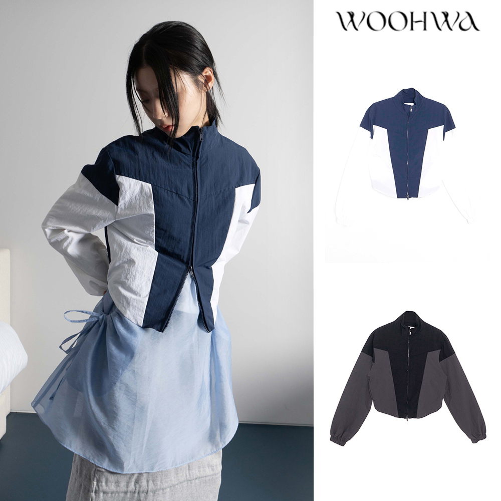 【WOOHWA】BLOCKED WIND 2WAY JK