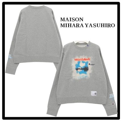 MIHARAYASUHIRO Sweatshirts Sweat Street Style Logo Sweatshirts