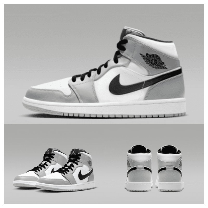 【NIKE】554724-092◆エア ジョーダン 1 ミッド◆Smoke Gray