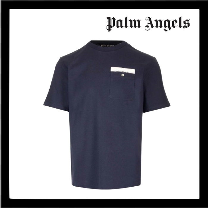 新着 関税送料込み Palm Angels ロゴ クルーネック T シャツ