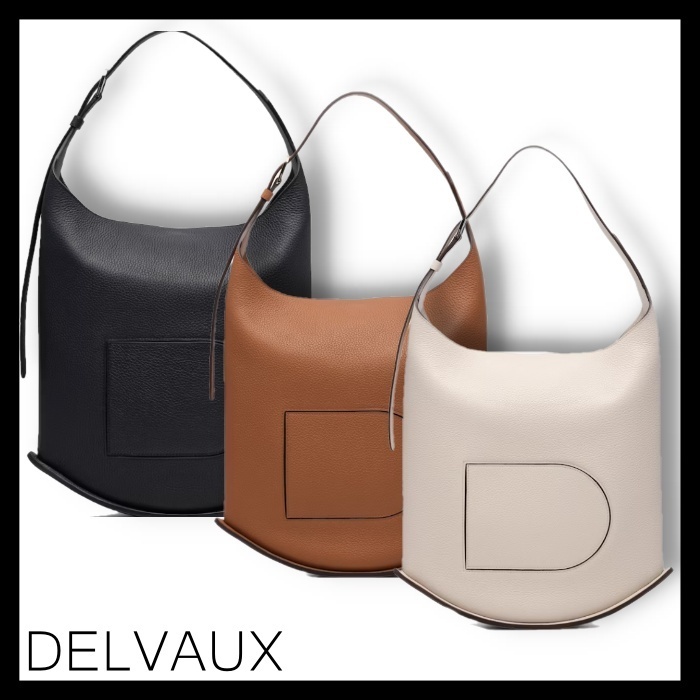 トートバッグ DELVAUX Pin Hobo GM in Taurillon Soft