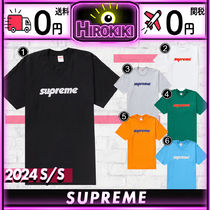 Supreme Unisex Street Style Collaboration Logo T-Shirts