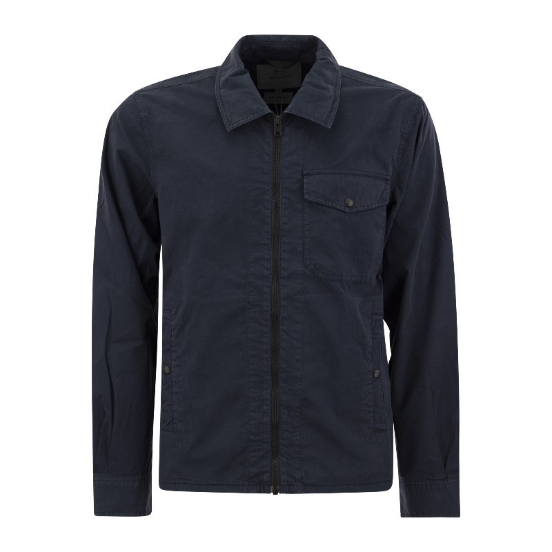 Tシャツ・カットソー WOOLRICH Garment-dyed shirt jacket in pure cotton