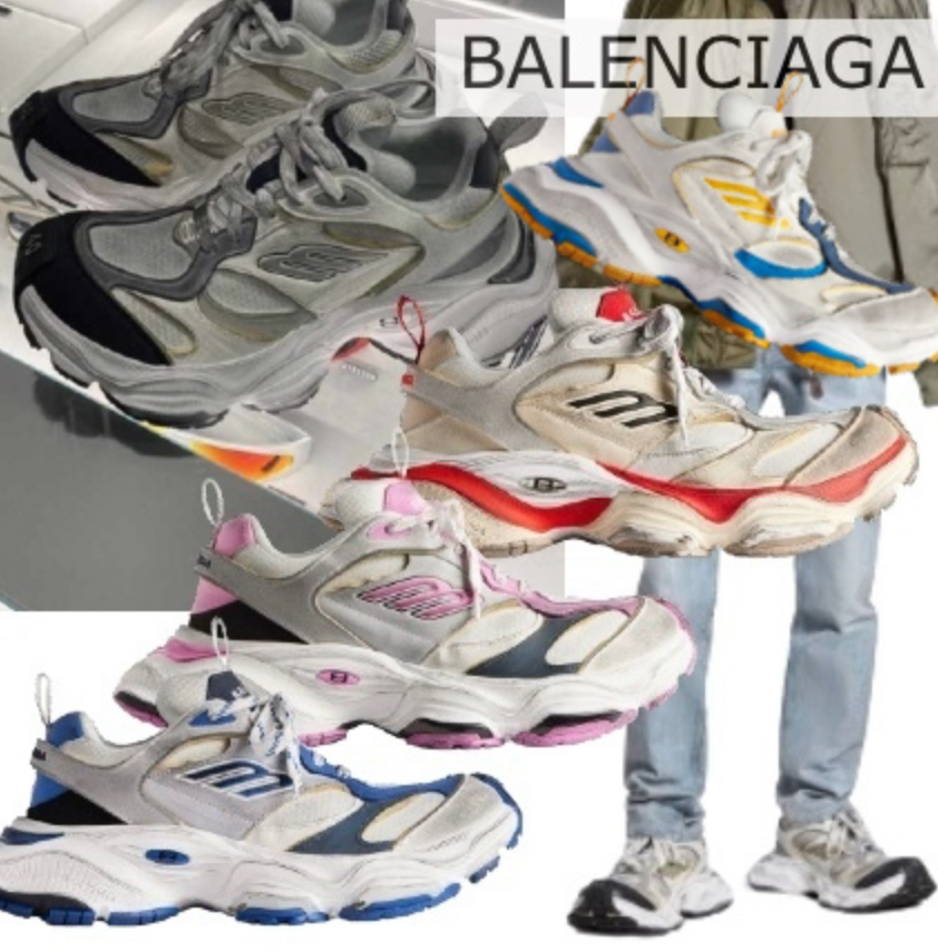 24SS】BALENCIAGA CARGO スニーカー ロゴ BB ダッド 靴・ブーツ