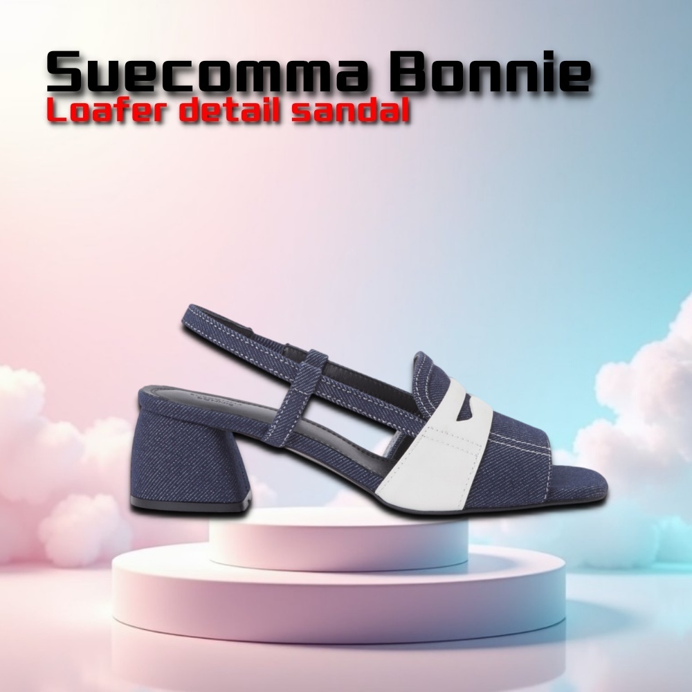 ◆SUECOMMA BONNIE◆Loafer detail sandal◆BLUE◆