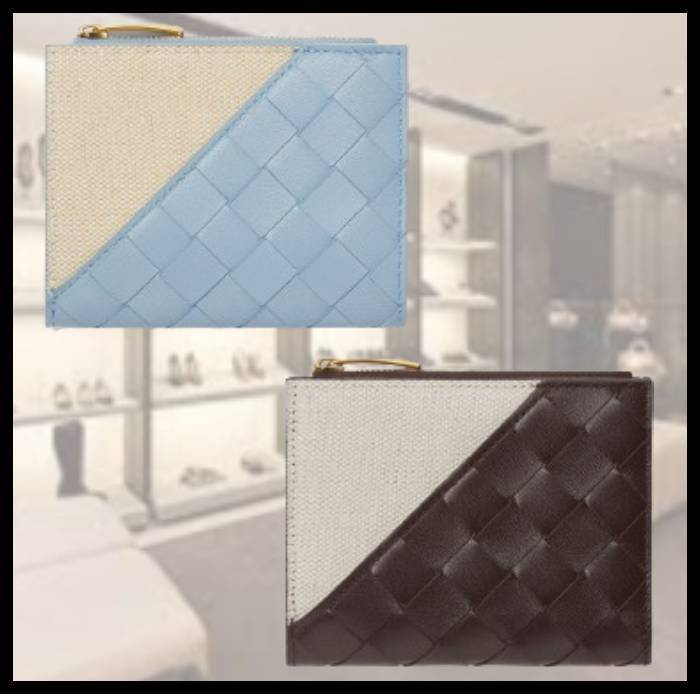BOTTEGA VENETA☆ダイアゴナル 二つ折り ウーブンウォレット