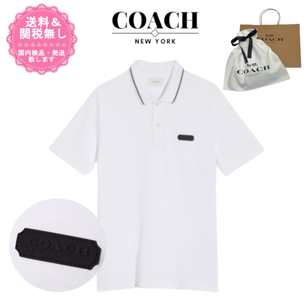 【国内即発】完売必至！COACH★メンズ エッセンシャルポロシャツ