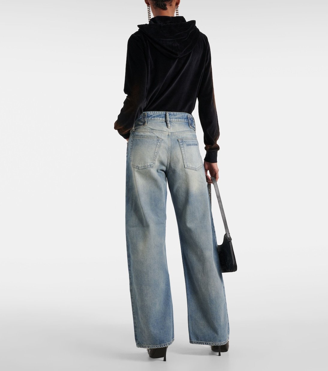 [ Acne Studios ] ベルト付きローライズワイドレッグジーンズ ACNE STUDIOS】ベルト付き ローライズ ワイドレッグ ジーンズ
