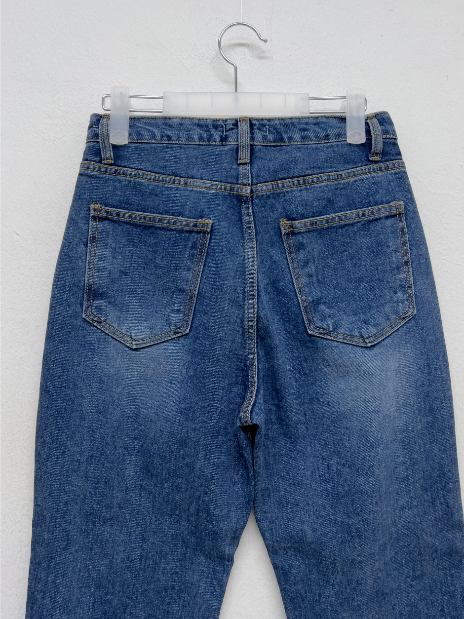 【INCHANT ME】[UNISEX] Sheltie Low Bootcut Denim Pants INCHANT ME】[UNISEX] Sheltie Low Bootcut Denim Pants