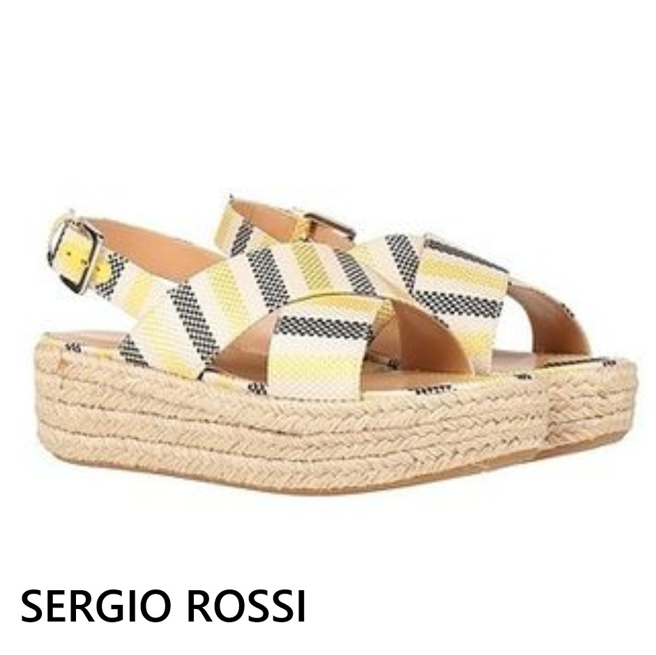 関税込◆SERGIO ROSSI セルジオロッシ エスパドリーユ サンダル