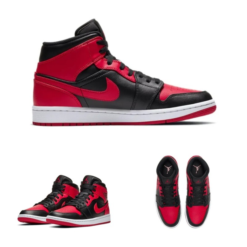【NIKE】554724-074◆エア ジョーダン 1 ミッド◆ Bred Banned