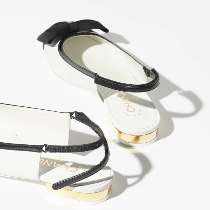 大きなリボンが可愛い♪】CHANEL 24SS スリングバックシューズ