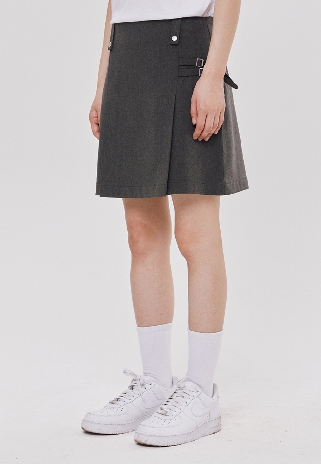 [ROMANTIC CROWN]★24SU★韓国人気★DOUBLE BELTED SKIRT ROMANTIC CROWN]☆24SU☆韓国人気☆DOUBLE BELTED SKIRT