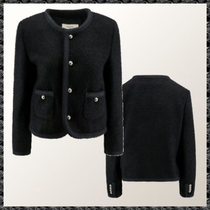 CELINE More Jackets chelsea jacket in cashmere bouclette natté