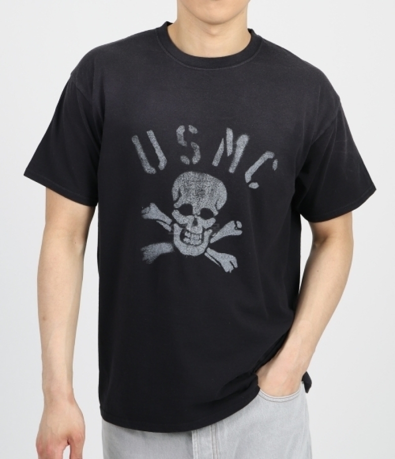 WILD DONKEY｜SHORT-SLEEVED ROUND NECK T-SHIRTS (T-SKULL)