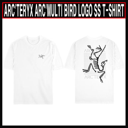 人気【ARC'TERYX】ARC'MULTI BIRD LOGO SS T-SHIRT WHITE LIGHT