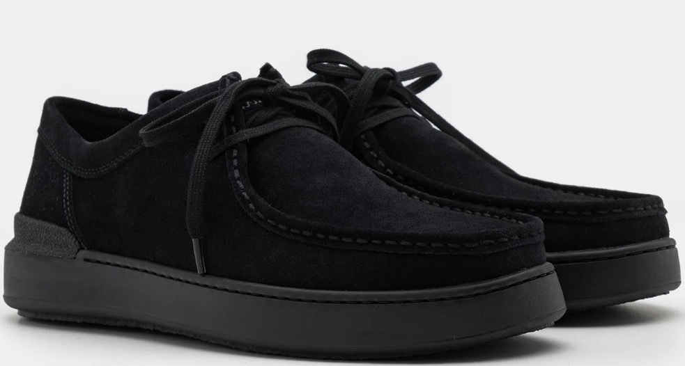 Clarks スニーカー ブラック スエード レザー ビジネス